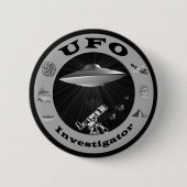 UFO-Forscher-Knopf Button (Vorderseite)