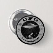 UFO-Forscher-Knopf Button (Vorne & Hinten)