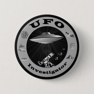 UFO-Forscher-Knopf Button