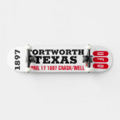 UFO Fort Worth Texas Crash Skateboard (Horizontal)