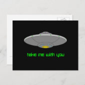 UFO - Freiwillige Entführung Postkarte (Vorne/Hinten)