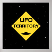 UFO-Gebiet Straßenzeichen