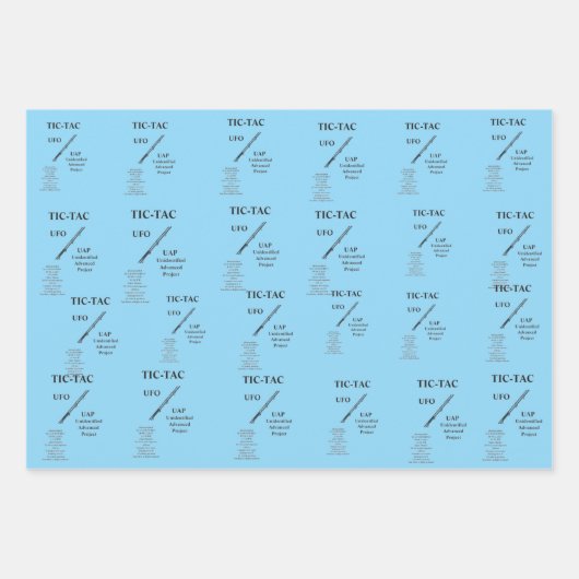 UFO GESCHENKPAPIER SET (Vorderseite 3)