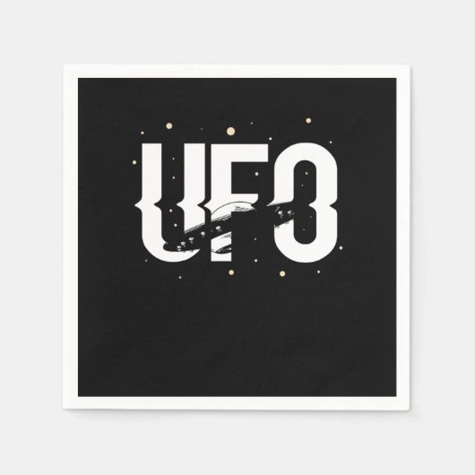 UFO Glaube Alien Außerirdischen Raumschiff Flying  Serviette (Vorderseite)