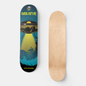 UFO Glaube Skateboard (Vorderseite)