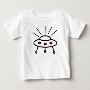 UFO glaubt, fliegende Untertasse Alien Baby T-shirt