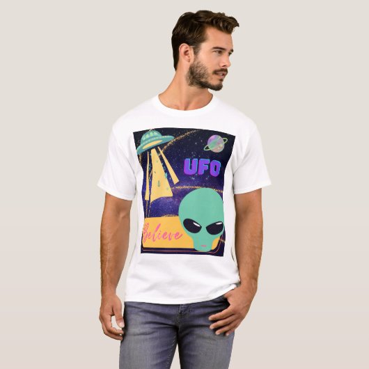 ufo glaubte T-Shirt (Vorne ganz)