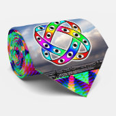 UFO Green Star Krawatte (Gerollt)