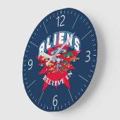 UFO GROßE WANDUHR (Winkel)