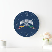 UFO GROßE WANDUHR (Zuhause)
