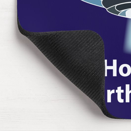 UFO Hallo Menschen Wie ist die Erde jetzt UFO Mousepad (Ecke)