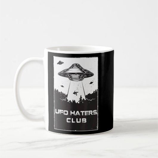 Ufo Haters Club AntiUfo Social for Men Women Kaffeetasse (Links)