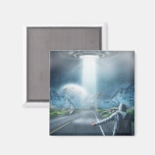 UFO Hitchhiker-Magnet Magnet (Vorderseite/Rückseite)