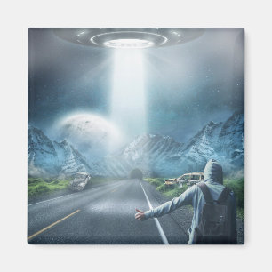 UFO Hitchhiker-Magnet Magnet