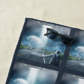 UFO Hitchhiker Strandtuch (Beispiel)