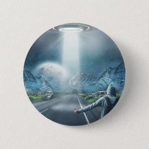 UFO Hitchhiker-Taste Button