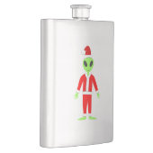 UFO Ho Ho Father Weihnachts-Alien Flachmann (Rechts)