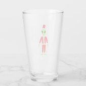 UFO Ho Ho Father Weihnachts-Alien Glas (Rückseite)
