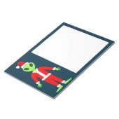 UFO Ho Ho Father Weihnachts-Alien Notizblock (angewinkelt)