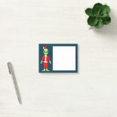 UFO Ho Ho Father Weihnachts-Alien Post-it Klebezettel (Büro)