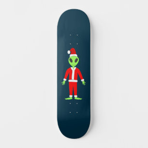 UFO Ho Ho Father Weihnachts-Alien Skateboard