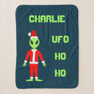 UFO Ho Pater Weihnachts-Alien Individuelle Name Sherpadecke