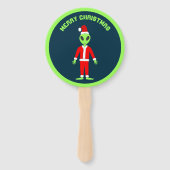 UFO Ho Po Weihnachtszeit Alien Custom Fächer (Rückseite)