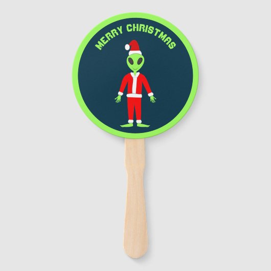 UFO Ho Po Weihnachtszeit Alien Custom Fächer (Vorderseite)