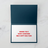 UFO Ho Po Weihnachtszeit Alien Custom Karte (Innenseite)