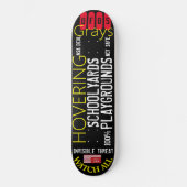 UFO HOVERING GRAYS Skateboard (Vorderseite)