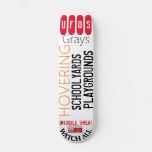 UFO HOVERING GRAYS Skateboard