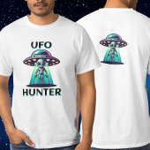 UFO Hunter | Kunst mit UFO und Alien T-Shirt