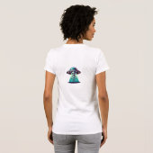 UFO Hunter | Kunst mit UFO und Alien T-Shirt (Schwarz voll)