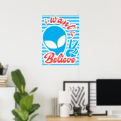 UFO, ich Wollte zu glauben, Alien Poster (Heimbüro)