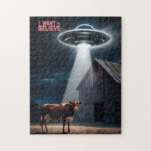 UFO "Ich Wollte zu glauben" Puzzle - Alien Jigsaw