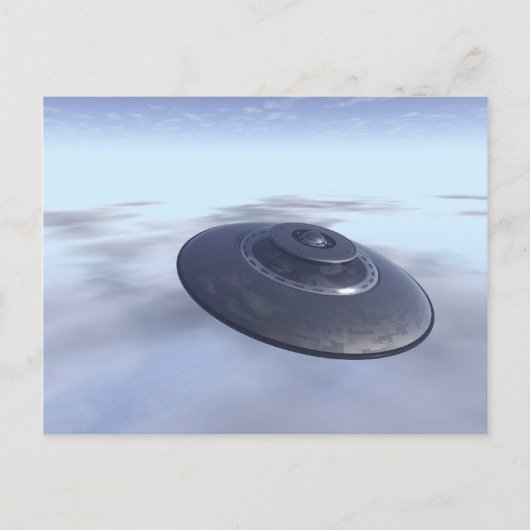 UFO im Flug Postkarte (Vorderseite)