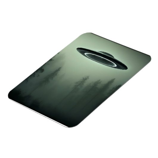 UFO im Nebel Magnet (Linke Seite)