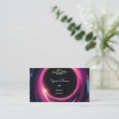 UFO im schwarzen Loch Visitenkarte (Stehend Vorderseite)