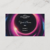 UFO im schwarzen Loch Visitenkarte (Vorderseite)