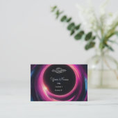 UFO im schwarzen Loch Visitenkarte (Stehend Vorderseite)