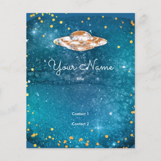 UFO in der Kunstgalaxie Flyer (Vorne)