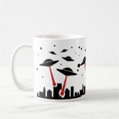 UFO-Invasion Kaffeetasse (Links)