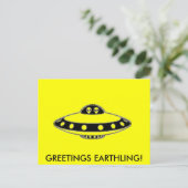 UFO INVASION! POSTKARTE (Stehend Vorderseite)