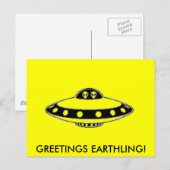 UFO INVASION! POSTKARTE (Vorne/Hinten)