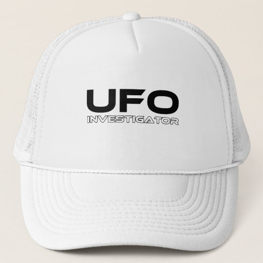 "UFO INVESTIGATOR" Cap Truckerkappe (Vorderseite)