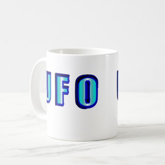 UFO KAFFEETASSE (Vorderseite Links)