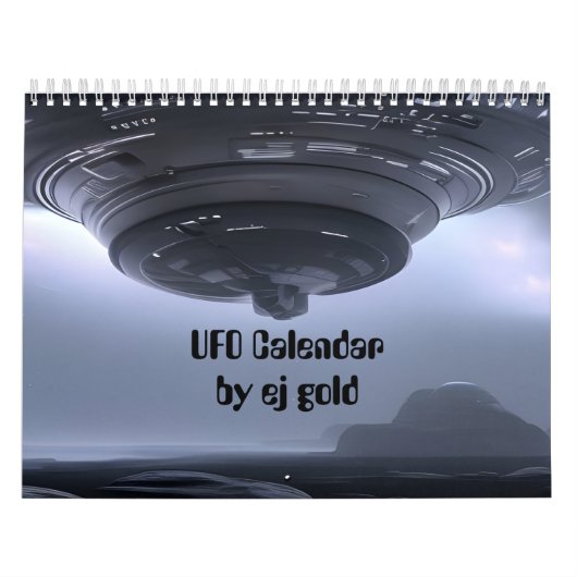 UFO-Kalender von ej gold Kalender (Titelbild)