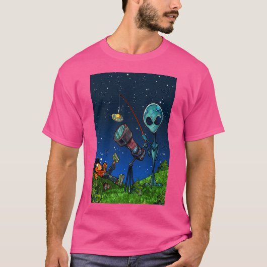 Ufo Kid - Ufo on a string T-Shirt (Vorderseite)