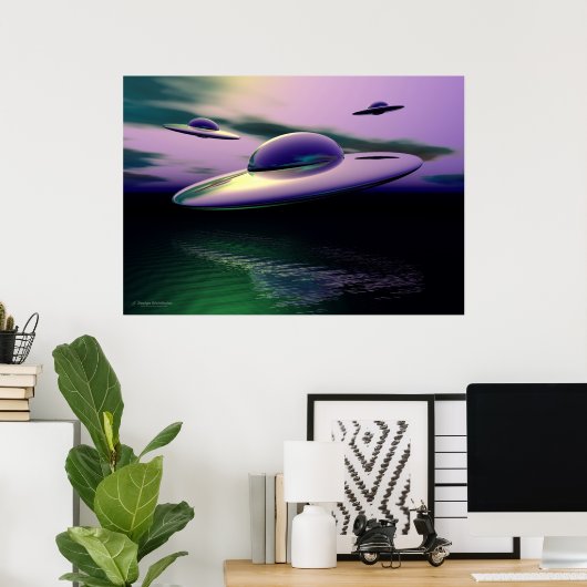 UFO-Klassiker Poster (Heimbüro)