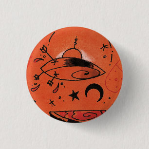 UFO-Knopf Button